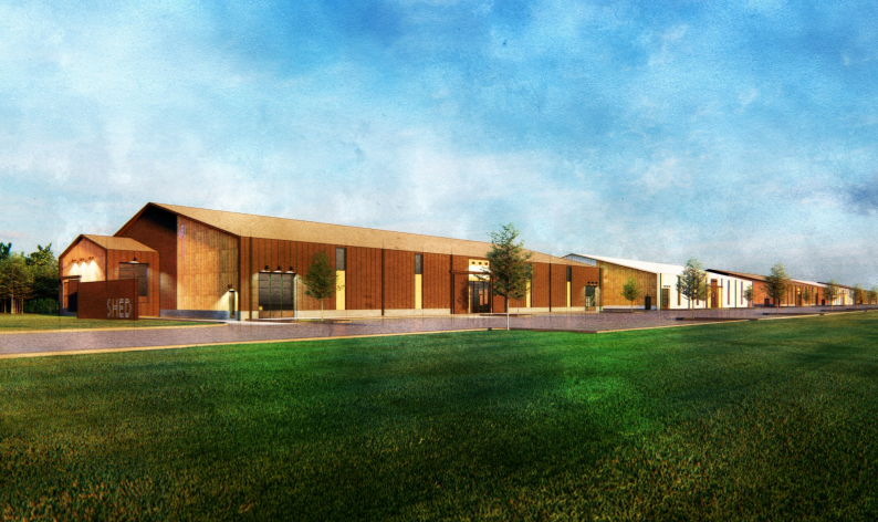 Butler Drive Development — aerial rendering