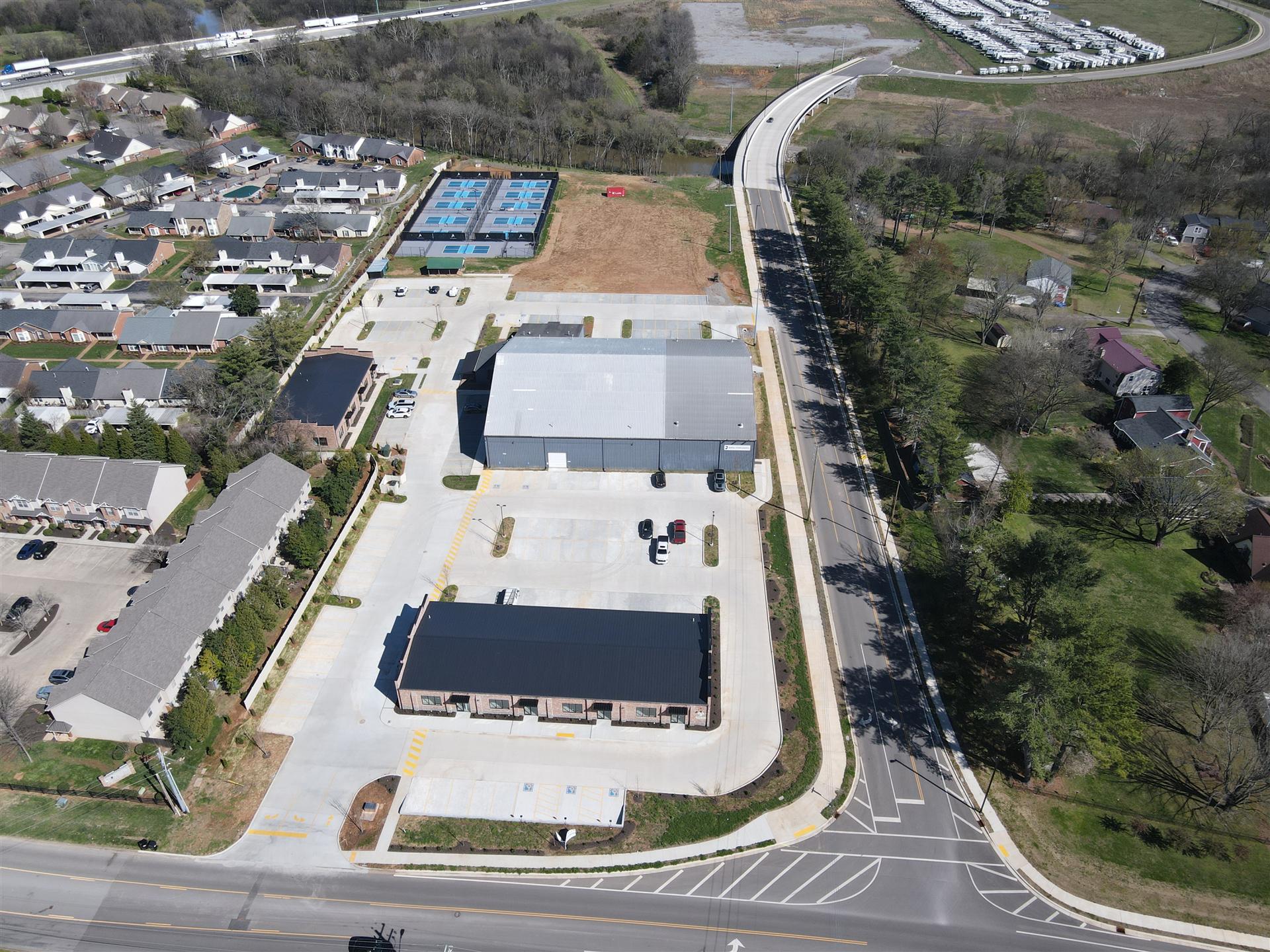 River Rock Blvd — aerial view